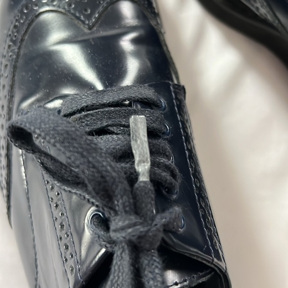 Massimo Dutti Navy Leather Oxfords - Picture 9 of 9